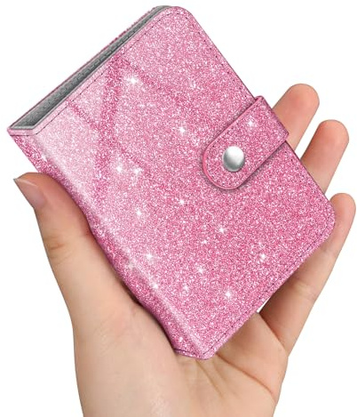 FINTIE Mini Album Photos pour Photo 2.28 x 3.43 Pouces (5.8 x 8.7 cm), 52 Photo, Album Photo pour Fujifilm Instax Mini Se/12/11/40/99/7+/LiPlay, Polaroid Hi-Print etc, Coeurs Pluie