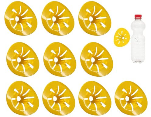Stibtmr 10 Pièces Piège À Guêpes Piege Frelon Pièges À Abeilles Piège De Guêpe Catcher D'abeilles Piège À Insectes Petit Guepe en PP Piège À Mouches des Fruits Réutilisable