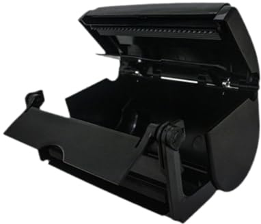 YWJLQH Folienspender Cutter 17cm - Professioneller Alufolien-Schneider für Friseure - Haarfärbe-Hilfe mit integriertem Schneidwerkzeug, Schwarz