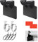 2 Piezas Soporte Manguera Piscina, Soportes para Tubos de Piscina con 2 cintas adhesivas 4 bridas cable y 2 abrazaderas de manguera Accesorios Piscina para Piscinas Elevadas (Negro)