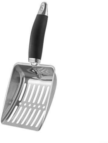 Kohlenschaufel, hitzebeständig, hohl, Kamin-Ascheschaufel für schnelle Aschetrennung und Reinigung, kompatibel mit Holzöfen und Feuerstellen (Silber)