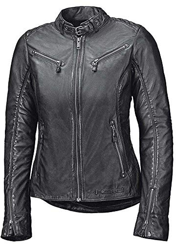 Held Sabira Damen Motorrad Lederjacke, schwarz, 42