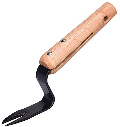 Utensile per erbacce da giardino, forchetta manuale per erbacce, in acciaio al carbonio, strumento per scavare a mano per rimuovere erbacce, 1 pezzo