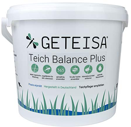 GETEISA Teichbalance Plus 5 Kg - Biologischer Fadenalgenreiniger für Teiche, Natürliche Algenkontrolle, Stabilisiert Wasserqualität, Umweltfreundlich, Sicher für Tiere, Ganzjährige Anwendung