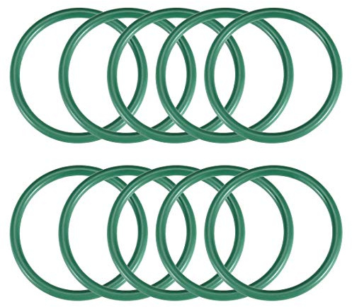 sourcing map 5 Dichtungsringe 14mmx21mmx3,5mm FKM O Ring Fluor Gummi Öl Säure Temperaturbeständigkeit Unterlegscheiben für Industerie Maschinen Auto Reparatur Pneumatik, Grün