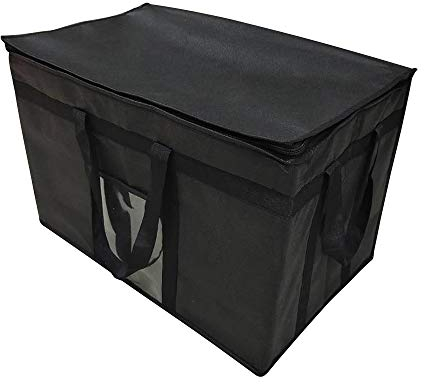 XXXL-Larger isolierte Kühltaschen mit Reißverschluss, wiederverwendbare Einkaufstaschen halten Lebensmittel heiß oder kalt, ideal für Catering, Lebensmitteltransport, 58,1 cm B x 38,1 cm H x 35,6 cm T