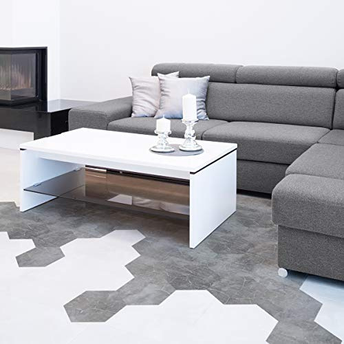 Piastrella per pavimenti decorativo esagonale Beron Cire, decorazioni per la casa fai-da-te, adesivi rimovibili a buccia e stick, adesivo antiscivolo impermeabile H40 x L90 cm - 10 adesivi 20 x 18cm