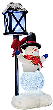 Weihnachtsbeleuchtung Lichterkette - Weihnachtsdeko Laterne Mit LED Beleuchtung, Innen Fenster Deko (Schneemann)
