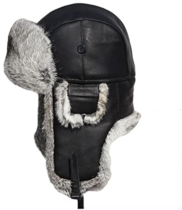 Mütze Aviator Trapper Hat Trooper Ear Flaps Ushanka Bomber Russian Warm Winter Cold Skiing