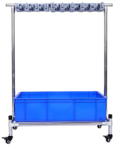 WXZX Besenhalterung,Mopp Besen Halter Veranstalter, Besenstiel Aufhänger,Edelstahl,Besenhalter Werkzeughalter Gartengerätehalter Organizer Für Zuhause Küche Badezimmer Garage Garten (Size : 16slots)