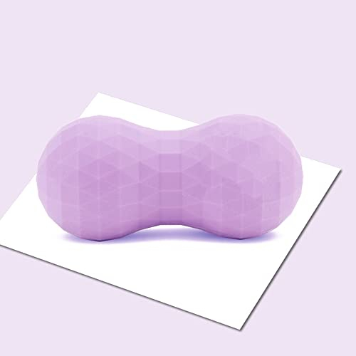 LTLCLZ Siliziummassage Ball Festes Erdnuss Doppel Lacrosse Roller Thorax Wirbelsäule Rückenhals Nackenblätter Muskelfreisetzung Apparat,Lila