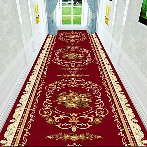 RUGMRZ Waschbare Teppich Modernes Hotelkorridor waschbares Badezimmer rutschfest jugendzimmer Jungen rot Decoration Bedroom Teppich Teppich Auslegware waschbare Teppich teppichläufer flur160x200CM