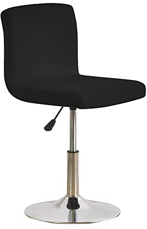 Meigeh Barhocker Bezüge Kneipe Thekenhocker Stuhlbezüge Barhocker Schonbezüge für Esszimmer Stretch Schwarz 4 Stück