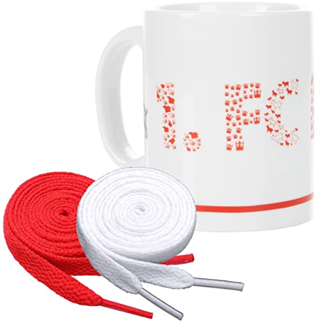 1. FC Köln Tasse „1. FC Köln + 2 Paar Fan-Schnürsenkel