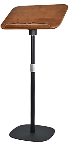 Support de livre en bois avec trombones réglables en hauteur et angle en métal pour la maison, le bureau, les partitions de musique, standard