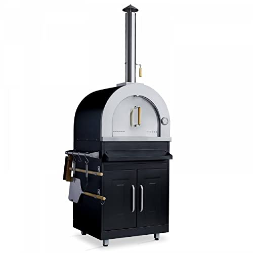 Oviala Meuble Four à Pizza pour Cuisine d'extérieure