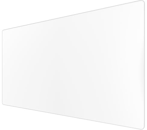 Titanwolf - XXXL Übergröße Mauspad 1600x800mm - Gaming Mousepad Groß - 160x80 cm Tischunterlage Large Size - verbessert Präzision und Geschwindigkeit XXXL - für Logitech Maus und Tastatur - Weiss