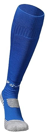 Fechtsocken Schweißabsorbierende Atmungsaktive Tragbare Fechtschutzstrümpfe Hohe Lange Sportsocken for Florettdegen-Säbelfechter (Dicke : Blue2, Size : Large(EU40-44))