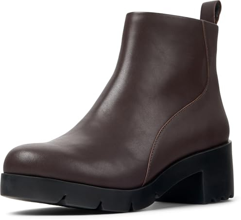Camper dam Wanda K400228 stövel med dragkedja, mörkbrun 009, 35 EU, Mörkbrun 009, 35 EU