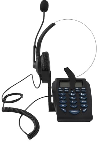 Denash Teléfono de Tráfico con Cable para Centro de Llamadas - Teclado de Marcación de Oficina