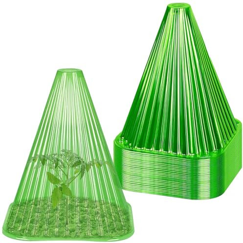 Lot de 20 collerettes anti-limaces, sans produits chimiques, clôture stable pour parterres surélevés, protection contre les escargots et les plantes, en matériau recyclable, vert