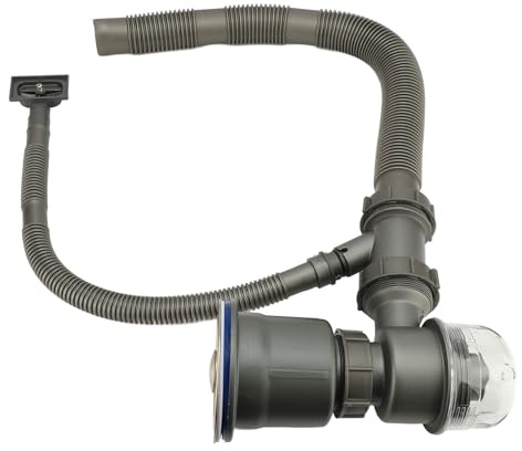 CDQL Kit de Tuyau de Vidange de Bassin épais et Résistant aux Odeurs, Kit de Vidange D'évier de Cuisine pour Le Drainage de L'évier de Cuisine et L'élimination des Déchets
