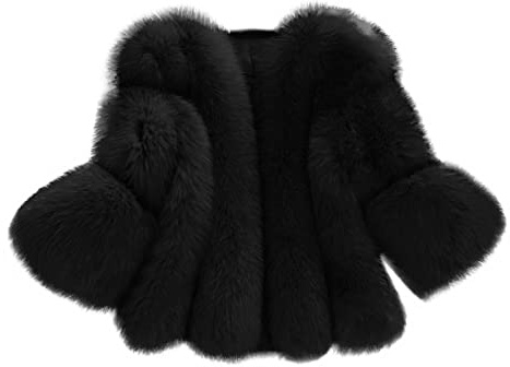 Pelzmantel Damen Kurz Dicker Felljacke Damen Kunstpelz Mantel Fleecejacke Frauen Flauschig Pelzjacke Faux Pelz Winterjacke Warm Gefüttert Kunstfell Oberbekleidung Dicke Wintermantel Winter