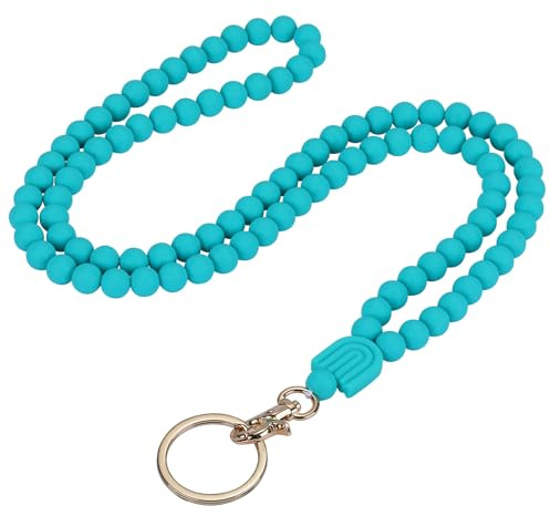 LEGENTLISUR Cordon Tour de Cou pour Les Clés, Porte-badge Cordon, Avec Cordon pour Carte D'identité, Les Badges de Travail et Les Porte-Badges D'Identification, Cadeaux pour Collègues(Turquoise)