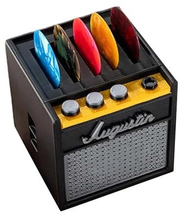 Xujuika Boîte de Rangement pour Médiators de Guitare Acoustique - Support pour Médiators d'Ampli