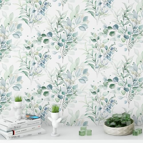 TH8095-10 Tapete zum Abziehen und Aufkleben, für Heimdekoration, Küche, modernes Blumenmuster, Badezimmer, entfernbar, Vinyl, selbstklebendes Regalpapier und Schubladeneinlage, Rolle, Haus, Werkstatt
