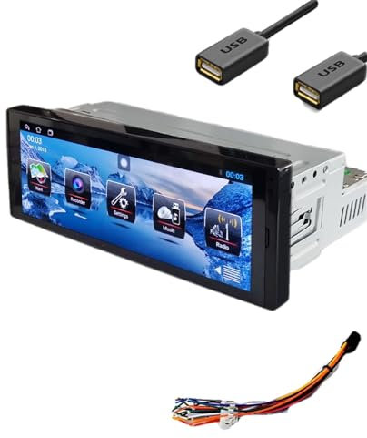 JINFOLI Lettore multimediale Android universale 1din Auto Radio Touch screen da 6,9 pollici 1 Din Car Stereo Video Navigazione GPS WiFi Bluetooth Impianto audio stereo per auto(Universal)