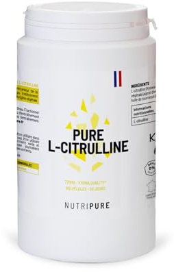 Nutripure - L-Citrulline 100% Pure - 4650 mg - Sans Malate - 180 Gélules
