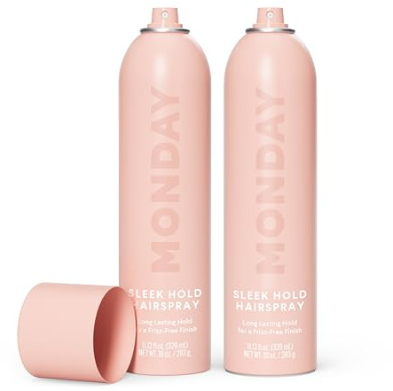 MONDAY HAIRCARE SLEEK HOLD Hairspray for long-lasting finish 10 oz (2 Pack)