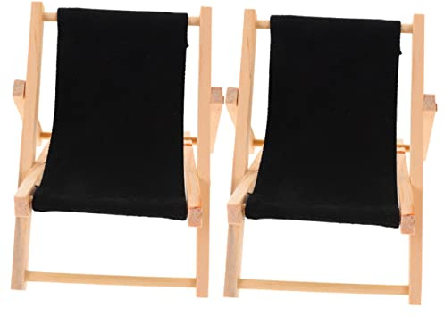 ibasenice Soporte para Teléfono De Escritorio Plegable 2 Unidades, Diseño Creativo De Silla De Playa, Ajuste De Altura, Ligero y Portátil, Accesorio para Uso Doméstico y Decoración