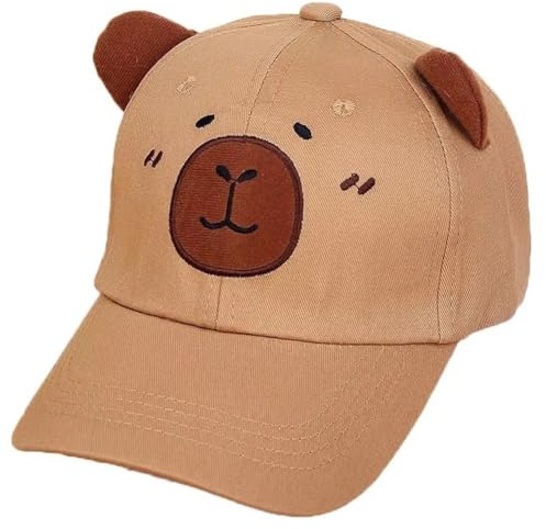 Basebollhatt Capybara andningsbar skärmkeps basebollhatt capybara hatt söt broderad Capybara hatt sommar hatt barn
