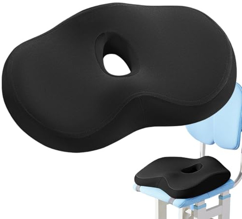 TocaFeank Almohada de, cojín de Asiento ortopédico | Cojín de Asiento de Espuma de Memoria para Coche - Soporte Suave, Almohadilla de de presión ergonómica Gruesa de Confort para el Trasero, la