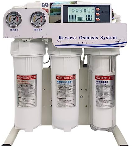 EDEDE Umkehrosmosefilter, 800/1200/1600 GPD Level 5 Filterung RO-Umkehrosmosesystem, Filtersystem Aquarium-Filtersystem, intelligenter automatischer Wasserreiniger für die Küche unter der Spüle(800G)