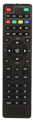 Zehnder Telecomando originale per ricevitore satellitare HX 2600 Mini – Funzione 2 in 1: senza apprendimento per il vostro piccolo ricevitore satellitare e imparabile per la vostra TV, controllo
