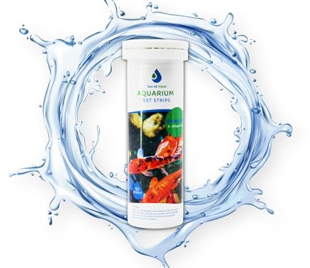 TEST ALL WATER - Tiras de prueba de nitrato de acuario | Detección de 250 ppm | Paquete de 50 tiras | Probador de agua fácil de usar | Fabricado en el Reino Unido, adecuado para acuarios de agua dulce