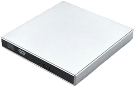 Lecteur DVD Externe USB Mobile Graveur CD avec Mouvement(Silver)