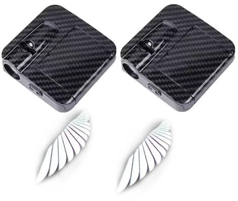 SSyang 2 pezzo Your Logo Luce Portiera Auto, Luci di Benvenuto di Cortesia, Proiettore per Portiera Auto, per La maggior parte dei veicoli (Le ali degli angeli)