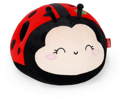 Legami - Super Soft! Ladybug Pattern, Hand Warming Opening, Super Soft, Gift Idea, L 25 x H 26 x H 33 cm