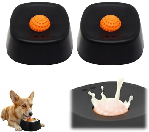 Tabutige Schleckball Hund, 2 Stück, Leckball Slow Feeder | Schleckspielzeug, Snack Spin, Anti Schling Napf, Interaktiv, Für Kleine Hunde