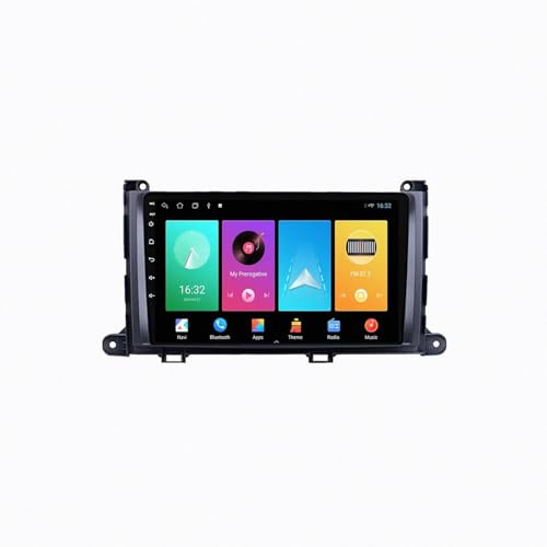 Wireless Carplay Screen per Toyota Yaris Fascia 2005-2012 Android Carplay Navigazione Radio Lettore Video, Fm, Siri, Aux, Airplay, Voice Control, 4 Nucleo 2G+32G