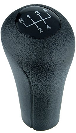 Schaltknauf für BMW 3er e36 e46 e90 e91 e92 e93 e39 e60 e61 X3 e83 - 5 Gang - Schwarz - Schalthebel - Hebel Knauf für Gangschaltung - Handschalthebel für manuelles Schaltgetriebe - A276-6