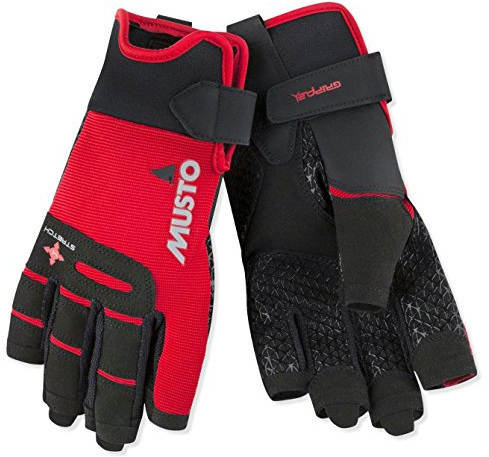 Musto Perfomance Sailing Short Finger Handschuhe in Schwarz - Erwachsene Unisex - Flexibler und atmungsaktiver Handschuh für Wassersportler