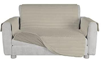 Italian Bed Linen Cubresofá Antideslizante Cozy, Crema, 2 Plazas