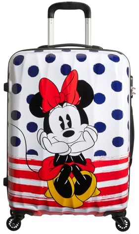 American Tourister Disney Legends - Spinner M, Kindergepäck, 65 cm, 62.5 L, Mehrfarbig (Minnie Blue Dots)