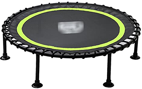 LKZL Freizeit-Trampoline, Fitness-Rebounder Home Cardio Fitness Durable Silent Bounce Mini Trampolin, Premium-Bungees für Erwachsene (Color : Green)