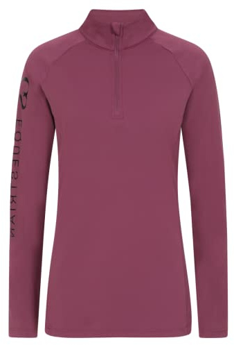 GS Equestrian Children's Momentum Long Sleeve Base Layer. Comfortable, Flexible and Colourful Base Layers Perfect for Horse Riding (Aubergine, 10-12 Years)